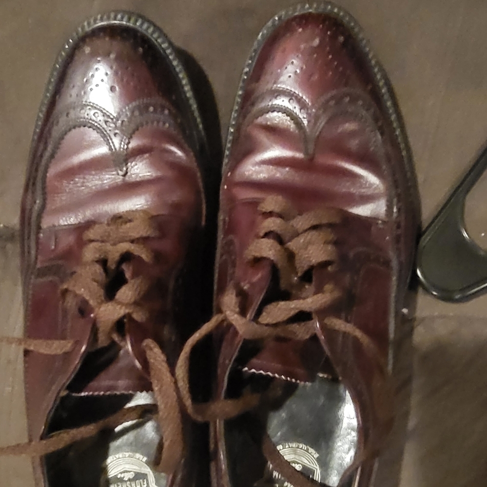 Wingtip Leather Dress Shoes Florsheim Imperial Shell Cordovan